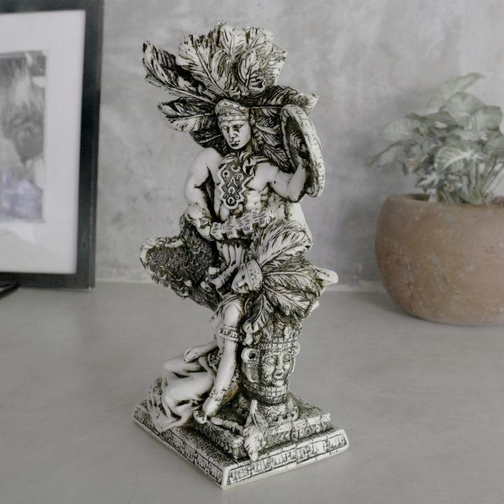 Aztec Warrior and Princess Sculpture - Image 2