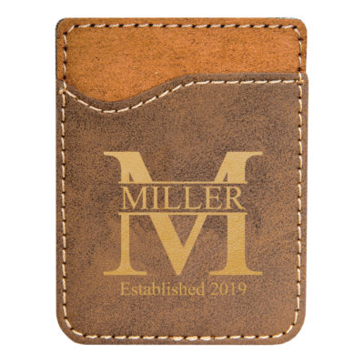 Personalized Miller Leatherette Phone Wallet