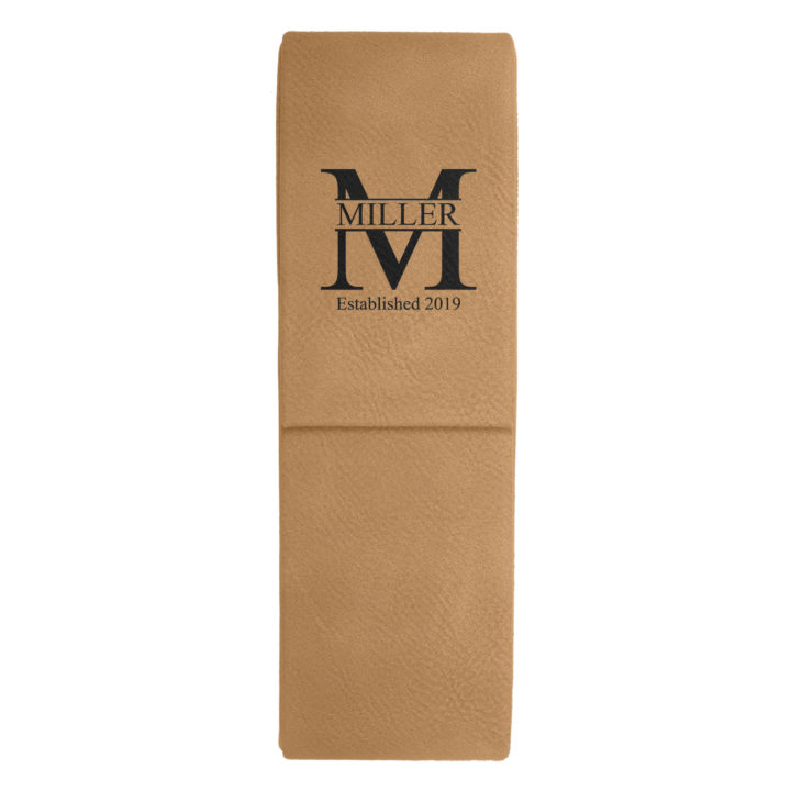 Personalized Royal Monogram Leatherette Double Pen Case - Image 7