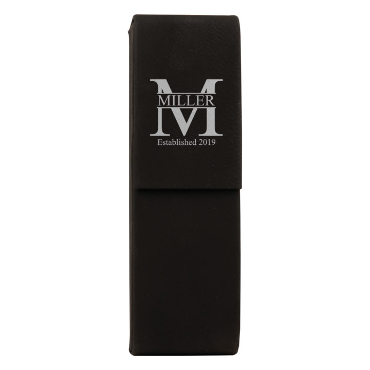 Personalized Royal Monogram Leatherette Double Pen Case - Image 10