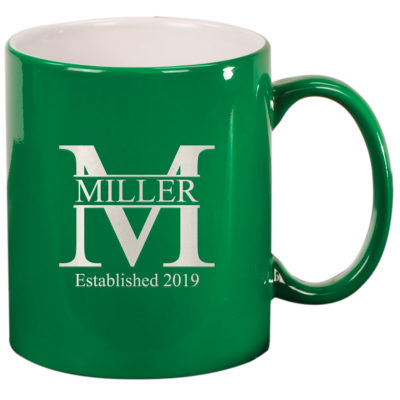 Personalized Monogram 11 oz. Ceramic Mug