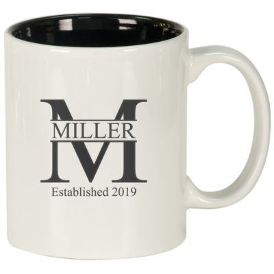 Personalized Monogram 11 oz. Ceramic Mug