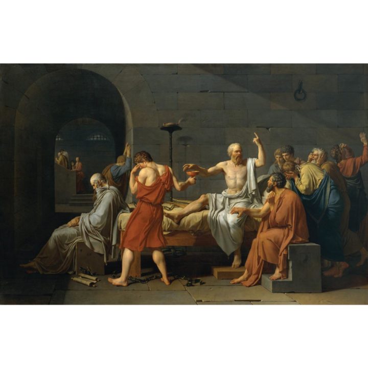 Jacques Louis David: The Death of Socrates Acrylic Print