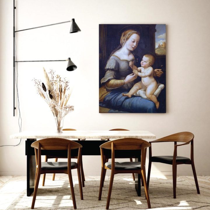 Raffaelo Santi's Madonna with Carnation Acrylic Print - Image 2
