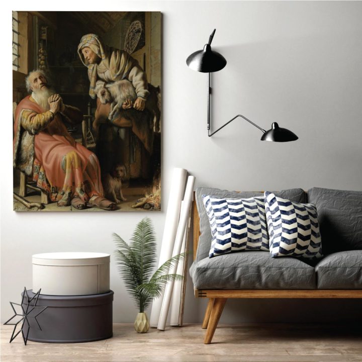 Rembrandt: Tobit and Anna with Child Acrylic Print - Image 2