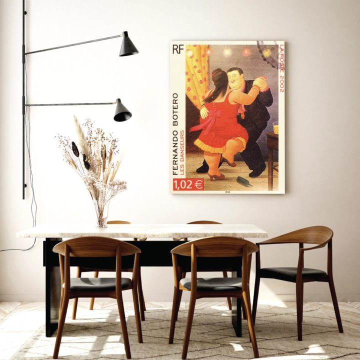Botero on French Postage Stamp Acrylic Print - Image 2
