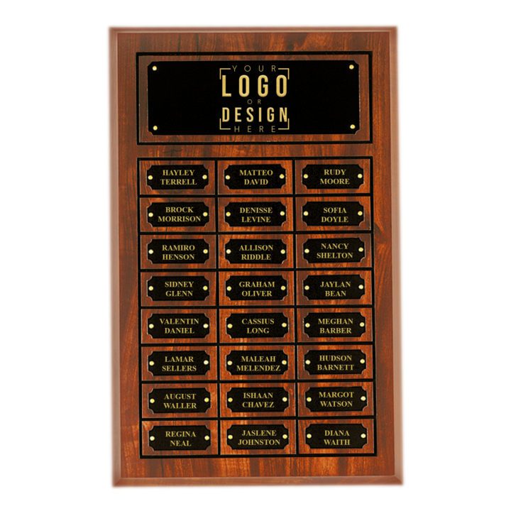 Personalized Cherry Finish Perpetual Plaque - Image 6