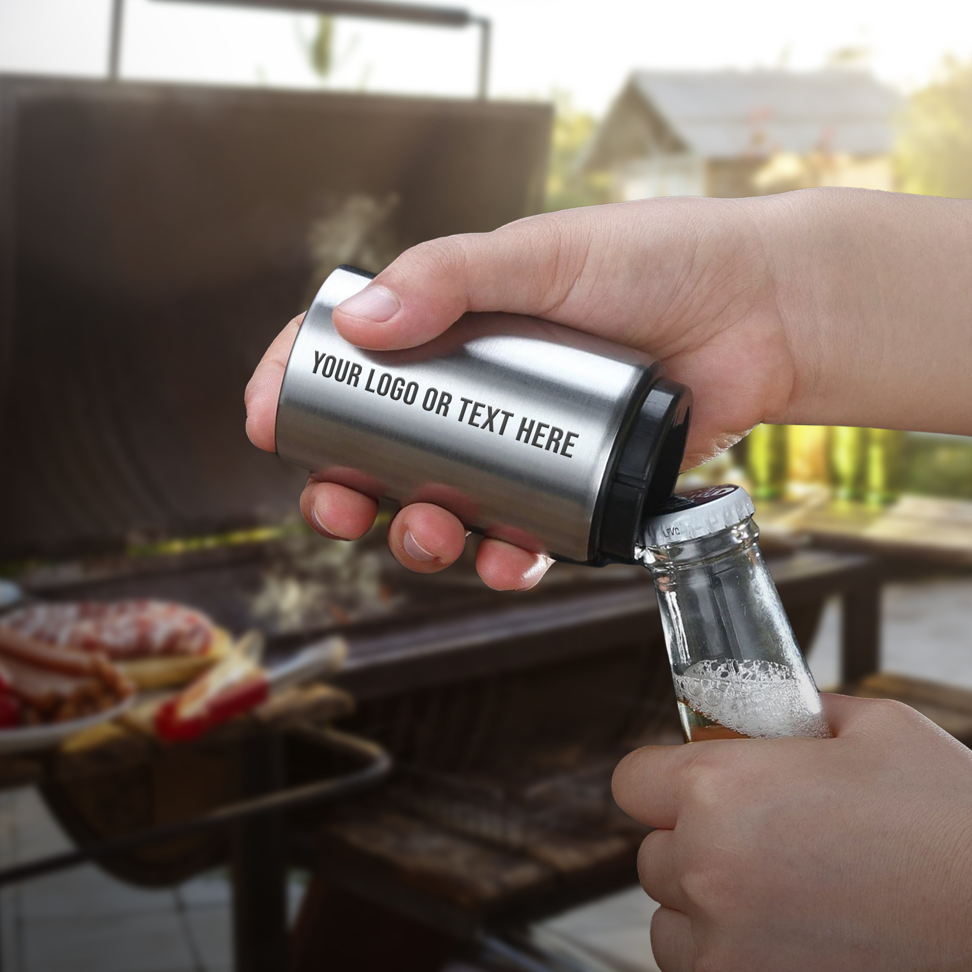 Personalized Stainless Steel Auto Bottle Opener