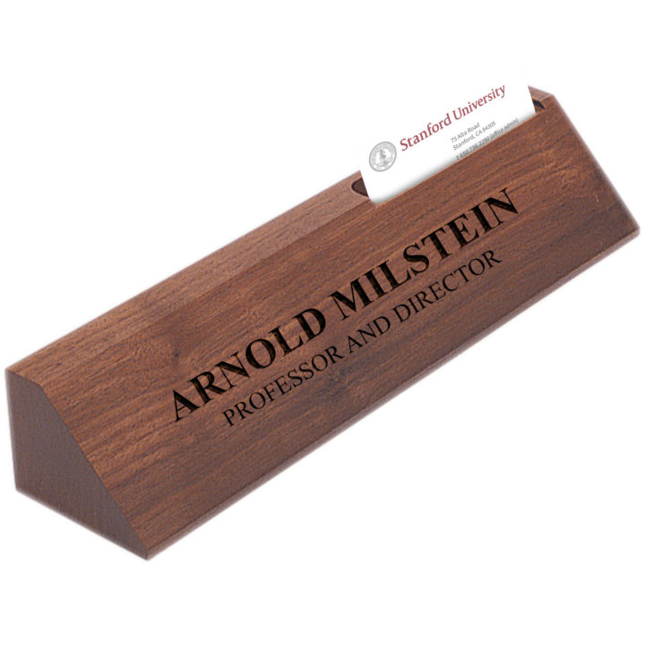 Genuine Walnut Desk Name Plate - Image 6