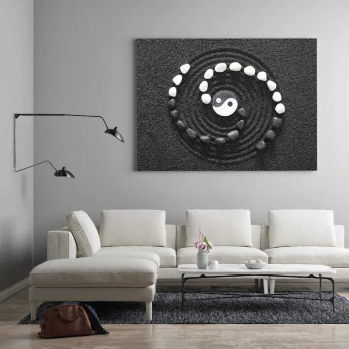 Yin and Yang Stone Acrylic Print - Image 2